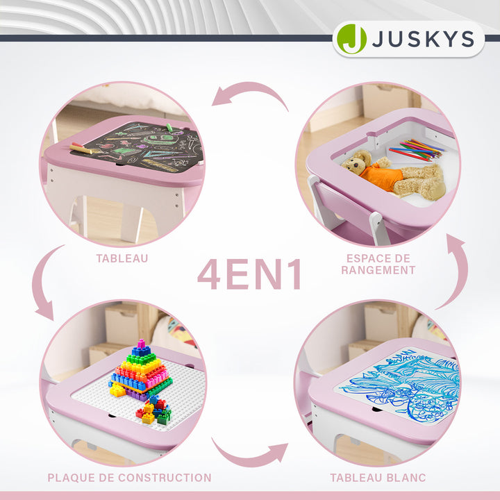 Table de jeu avec deux chaises Milou