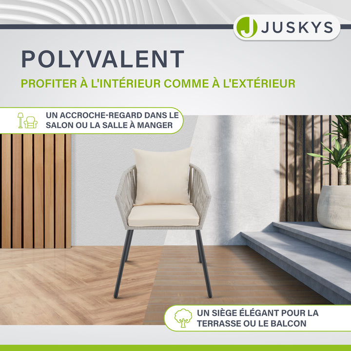 Ensemble de 2 chaises en corde