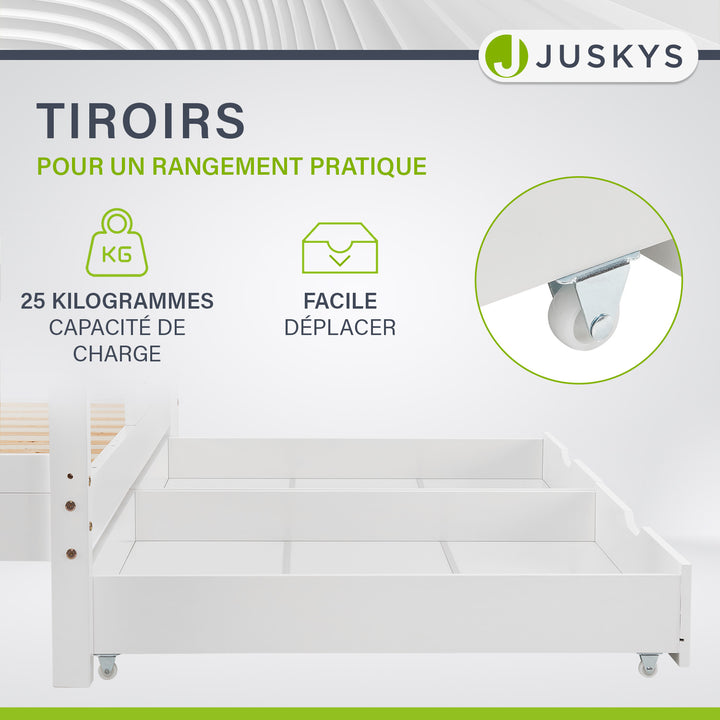 Lit enfant Marli 90 x 200 cm avec sommier