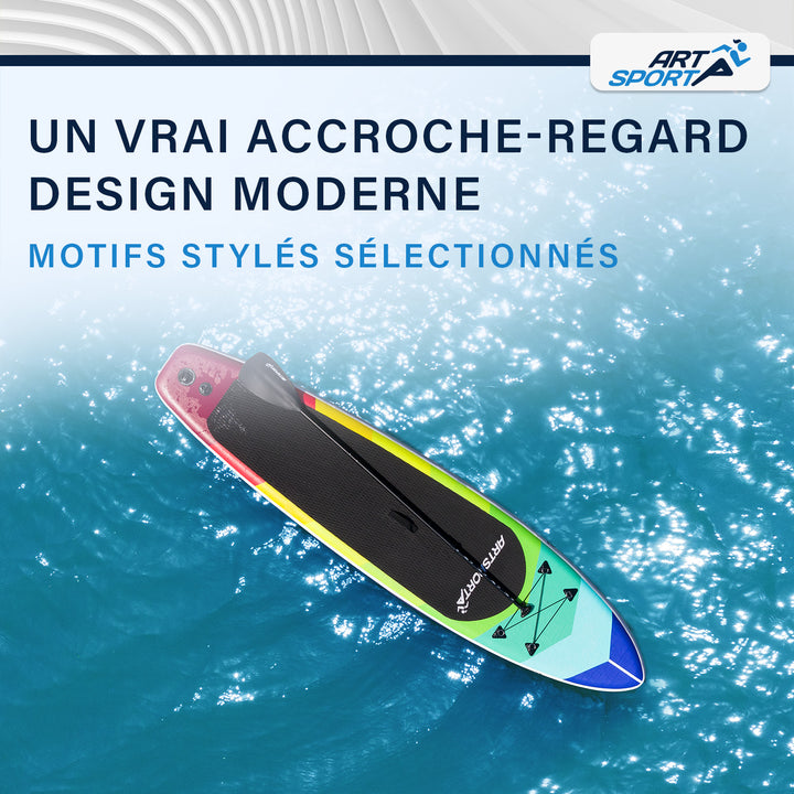 Stand up paddle gonflable – set complet avec sac et accessoires