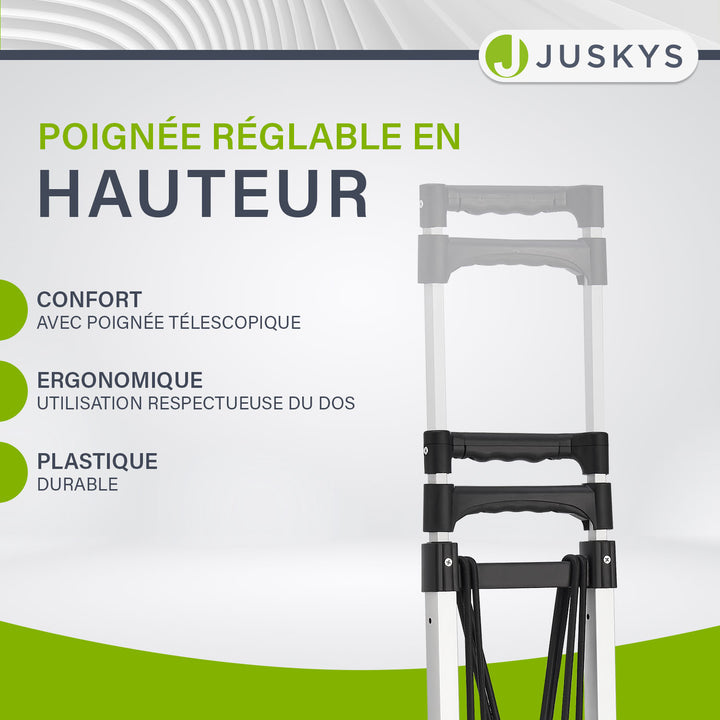 Diable d'escalier pliable jusqu'à 80 kg