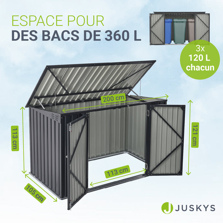 Bac à déchets Namur 1,9 m²