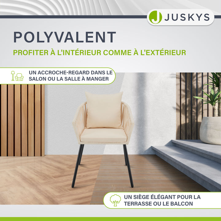 Ensemble de 2 chaises en corde