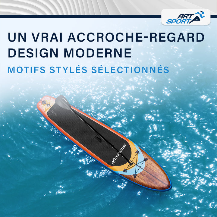 Stand up paddle gonflable – set complet avec sac et accessoires