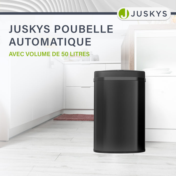 Poubelle rectangulaire avec capteur