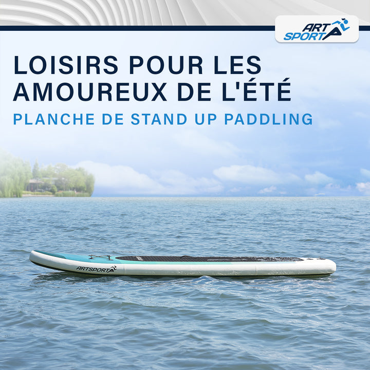 Stand up paddle gonflable – set complet avec sac et accessoires