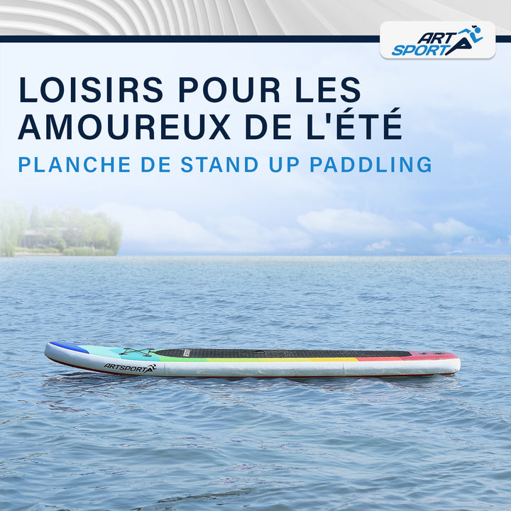 Stand up paddle gonflable – set complet avec sac et accessoires
