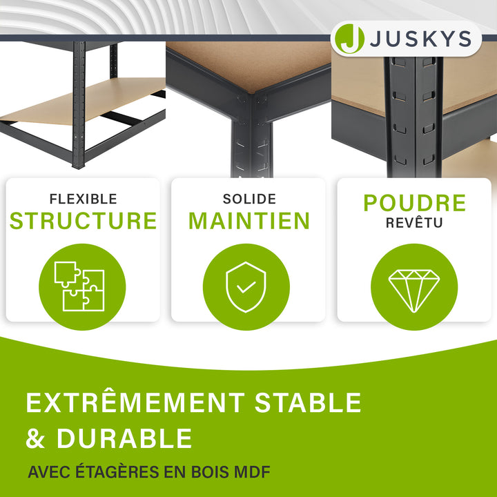 Étagère de rangement de base 200 x 100 x 60 cm