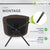 Chaise pivotante Clyde avec cordon