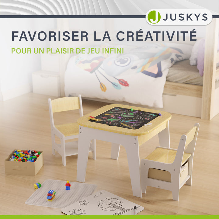 Table de jeu avec deux chaises Milou