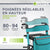 Déambulateur en aluminium Vital avec siège