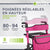 Déambulateur en aluminium Vital avec siège