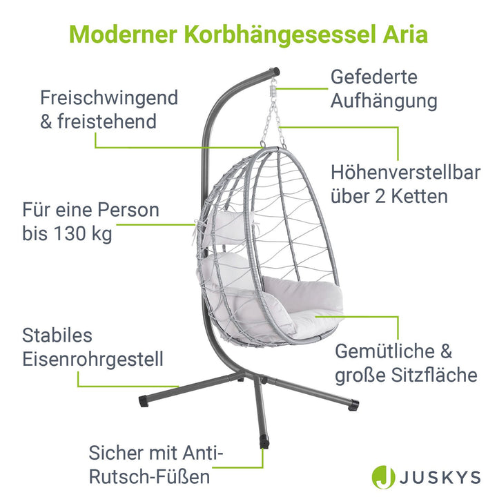Fauteuil suspendu sur pied Aria
