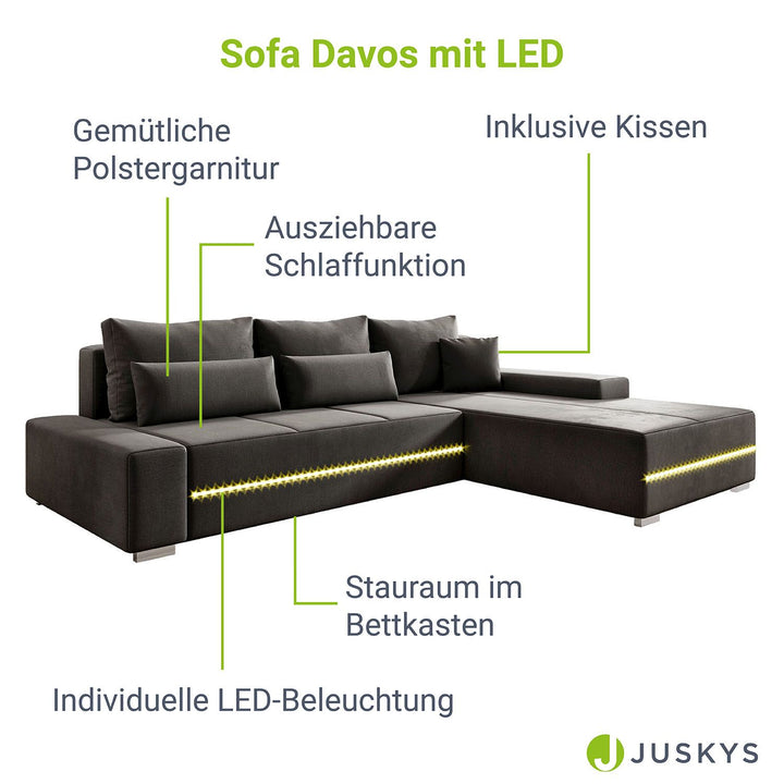 Canapé Davos avec LED