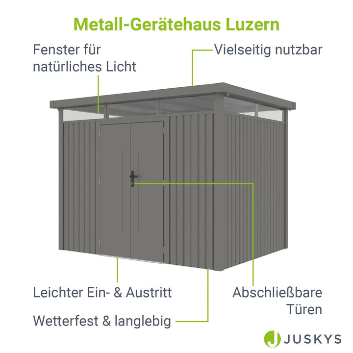 Metall Gerätehaus Luzern Pro