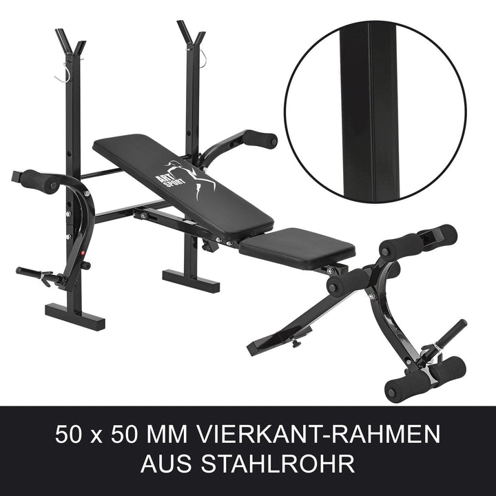 Hantelbank mit Gewichten ProfiGym 1000