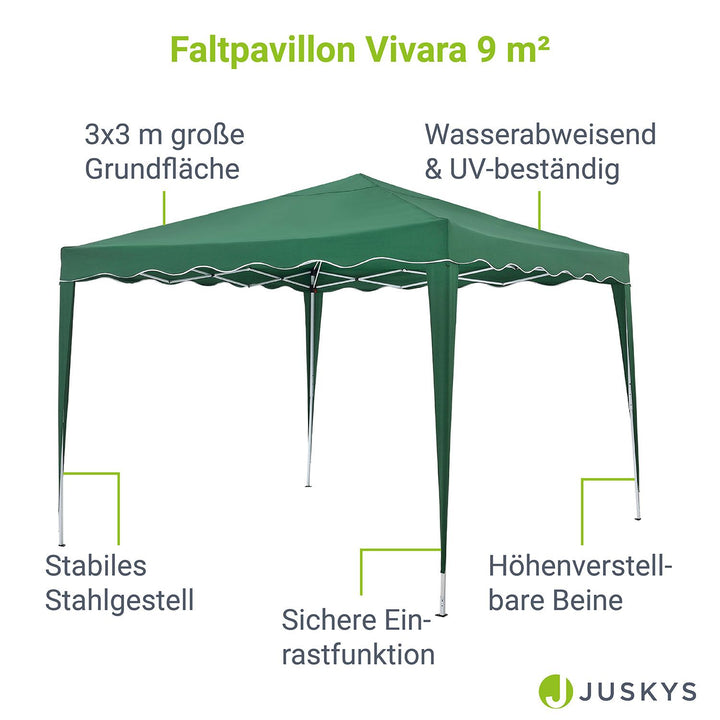 Faltpavillon Vivara 3x3 m