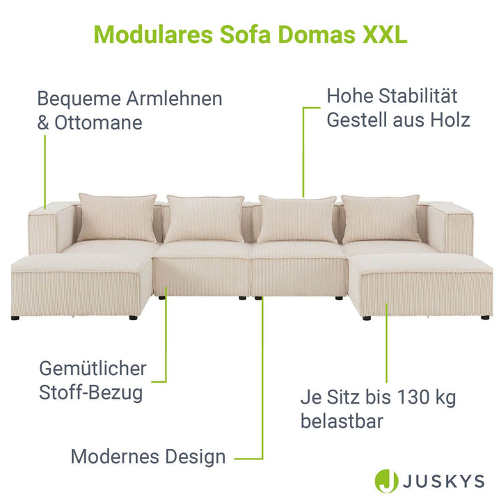 Canapé modulable Domas XXL - espace salon