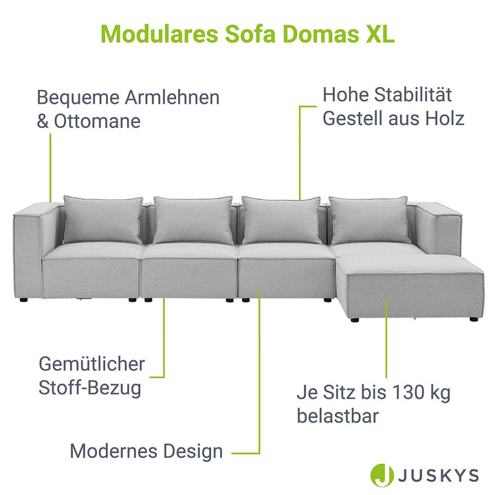 Canapé modulable Domas XL - 4 places