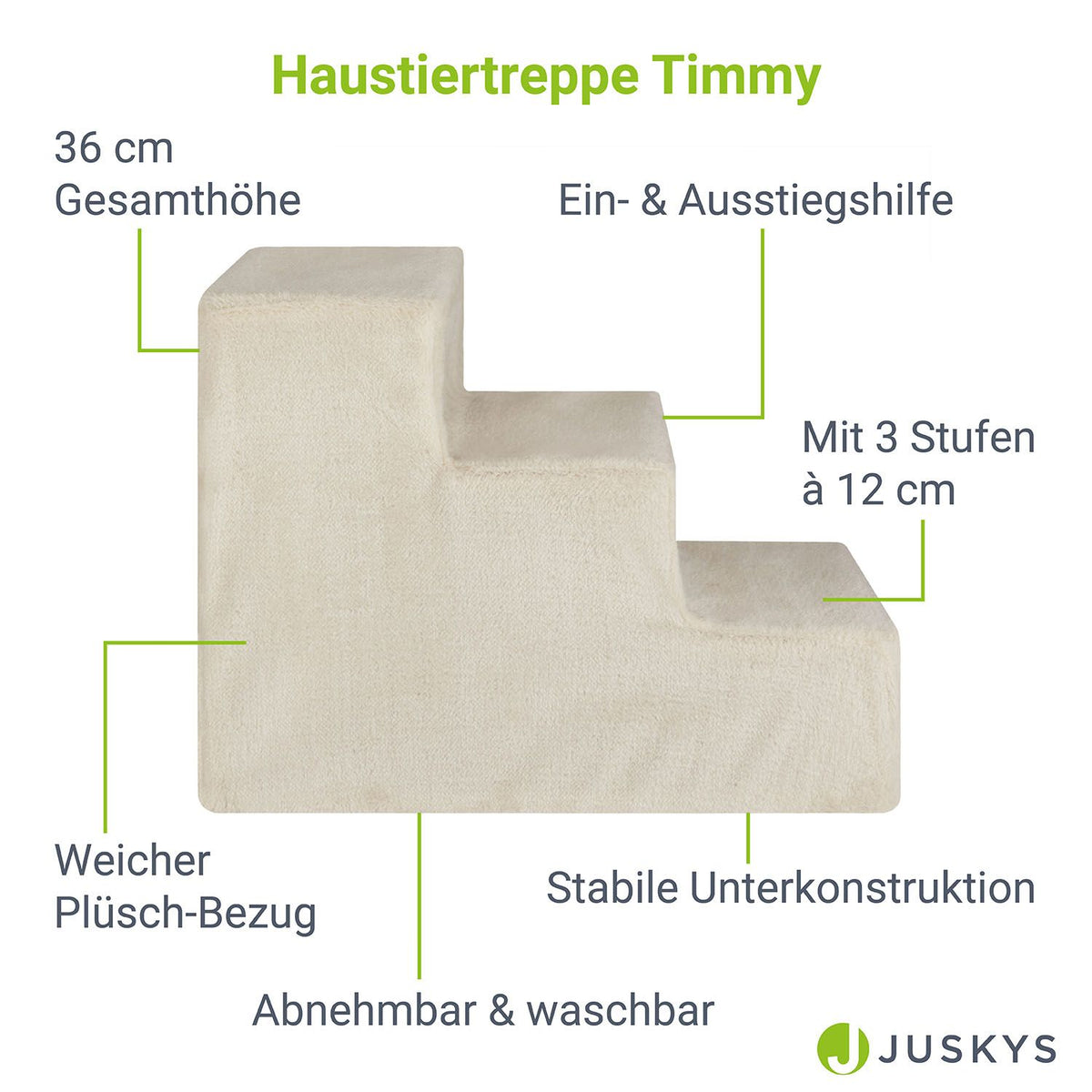 Escalier pour animaux Timmy avec 3 marches