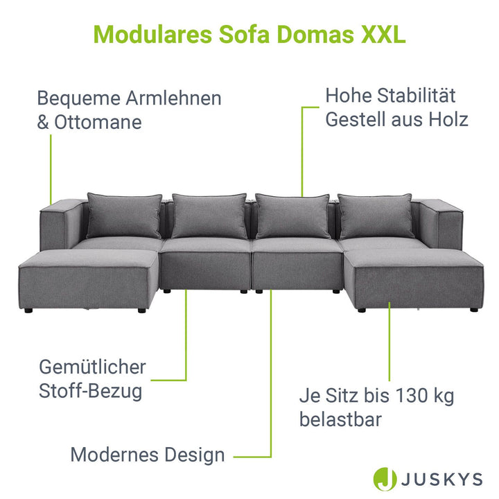 Canapé modulable Domas XXL - espace salon