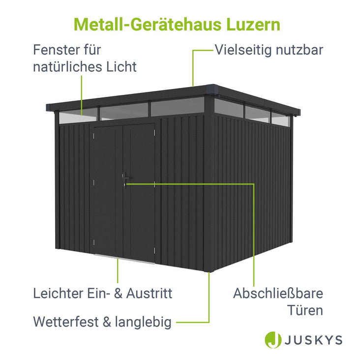 Metall Gerätehaus Luzern Pro