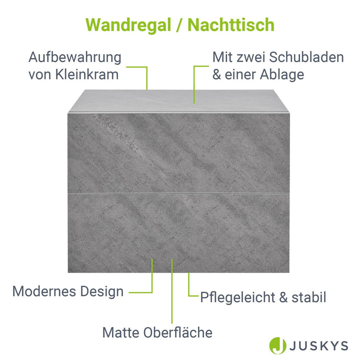 Wandschrank Nachttisch hängend