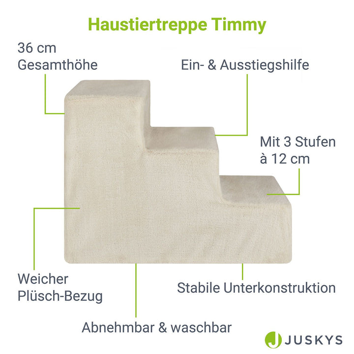 Haustiertreppe Timmy mit 3 Stufen