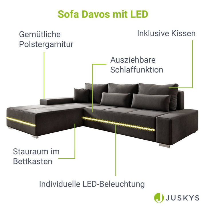 Canapé Davos avec LED