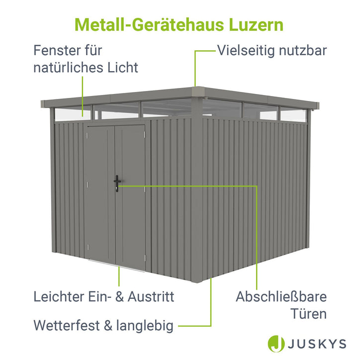 Metall Gerätehaus Luzern Pro