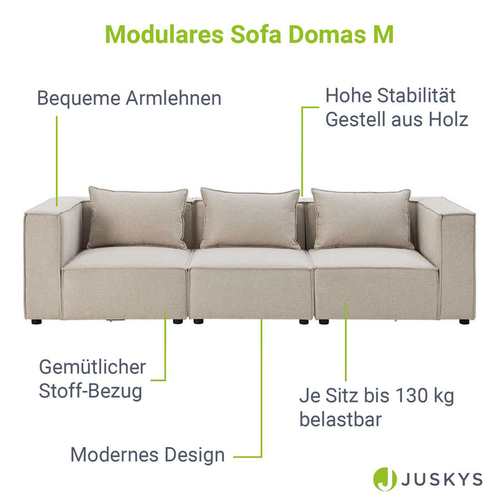Modulares Sofa Domas M - 3 Sitzer