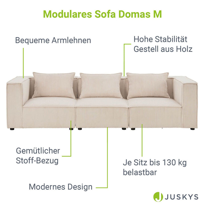 Canapé modulable Domas M - 3 places