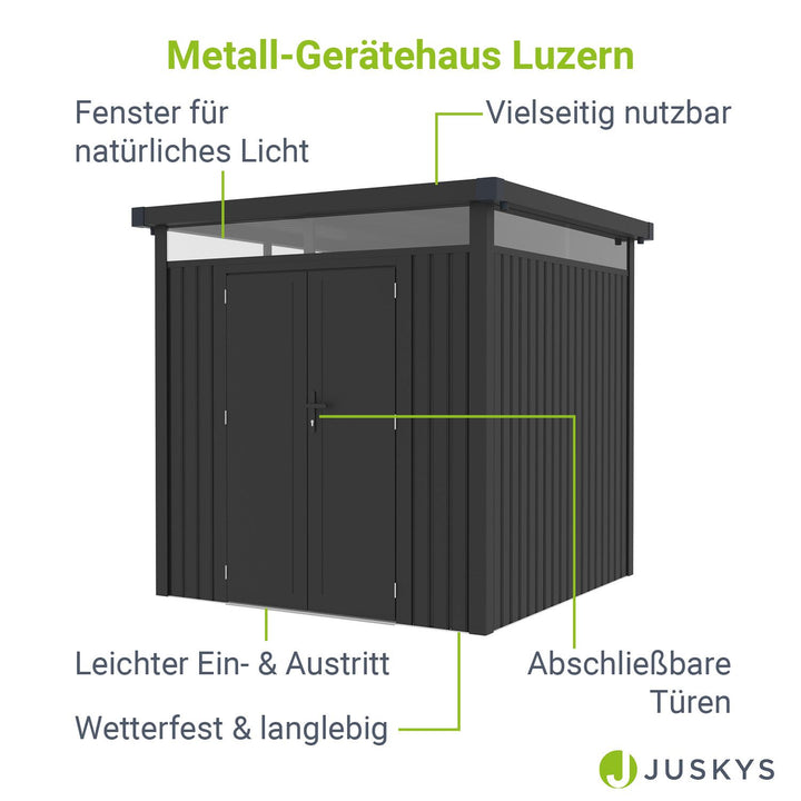 Metall Gerätehaus Luzern Pro