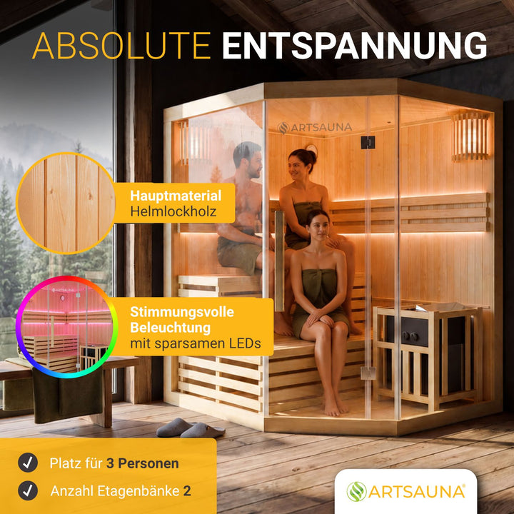 Sauna intérieur Espoo 150 Premium