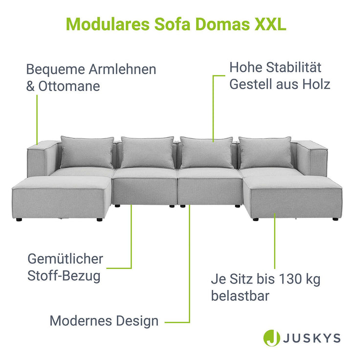 Canapé modulable Domas XXL - espace salon