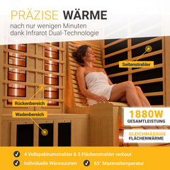 Cabine de sauna infrarouge Aalborg