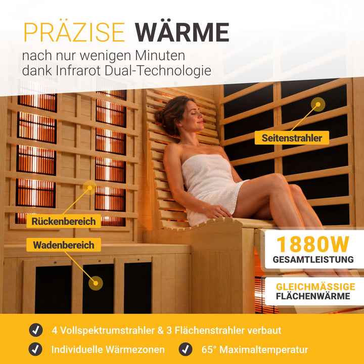 Cabine de sauna infrarouge Aalborg