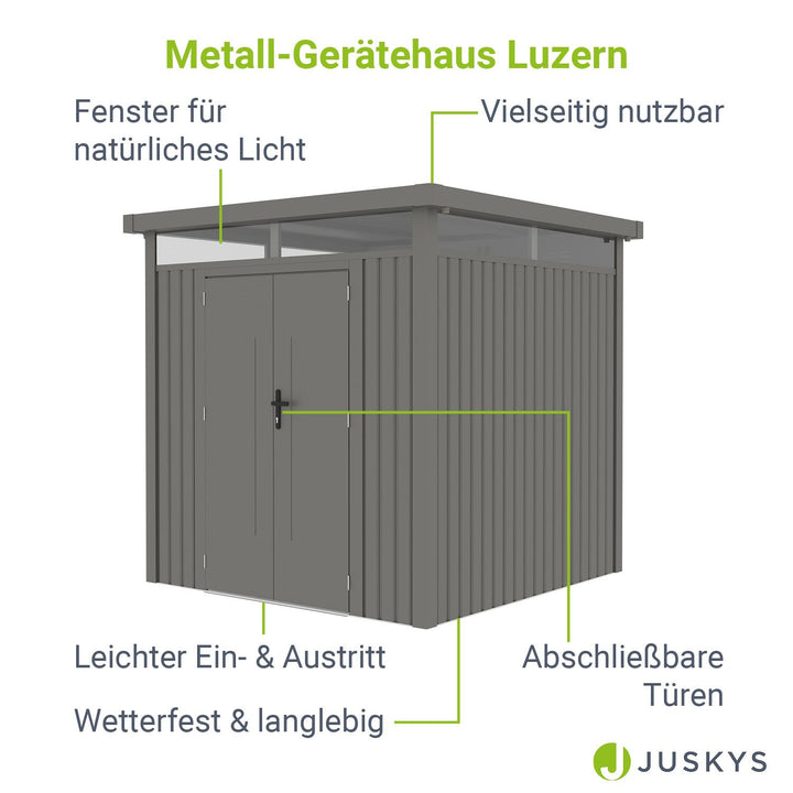 Metall Gerätehaus Luzern Pro