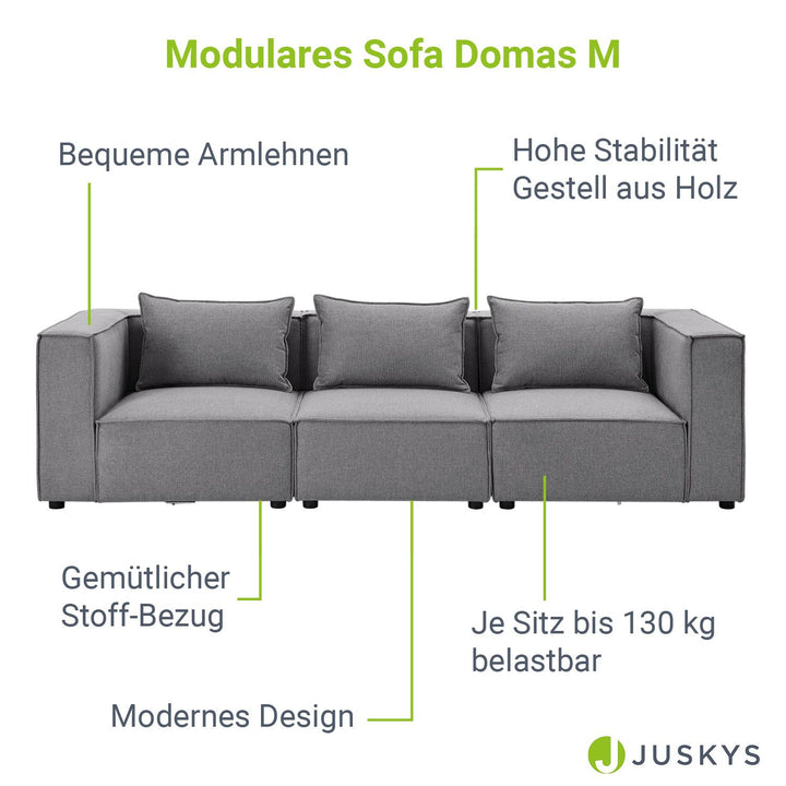 Canapé modulable Domas M - 3 places