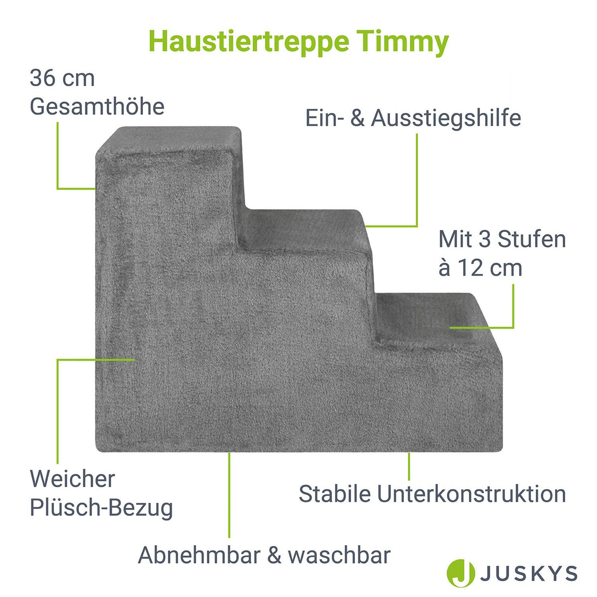 Escalier pour animaux Timmy avec 3 marches