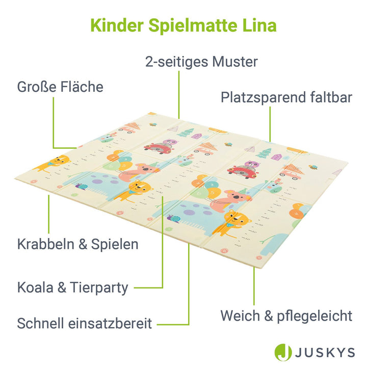 Kinder Spielmatte 180 x 200 cm - diverse Designs
