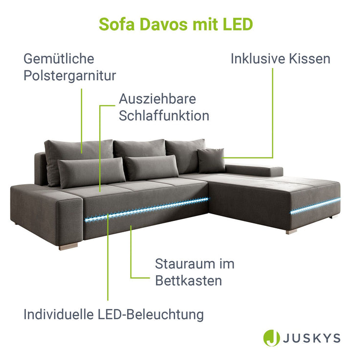 Canapé Davos avec LED