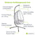 Chaise suspendue Aria avec cadre