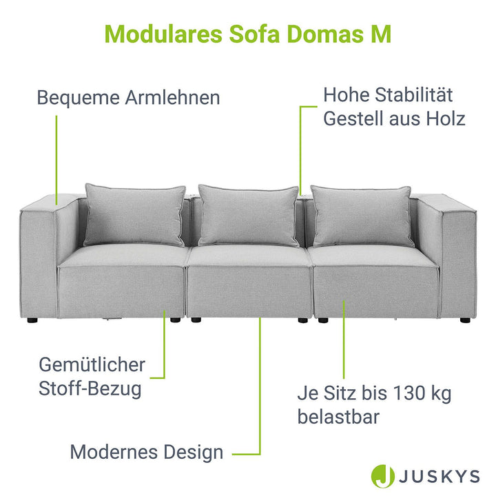 Canapé modulable Domas M - 3 places
