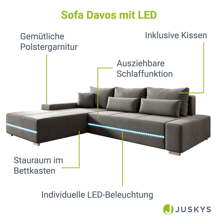 Canapé Davos avec LED