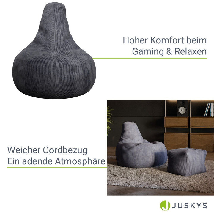 Sitzsack Chillex mit Hocker