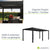 Pergola bioclimatique Tahiti 3 x 5,9 m avec 1x paroi latérale de 3 m