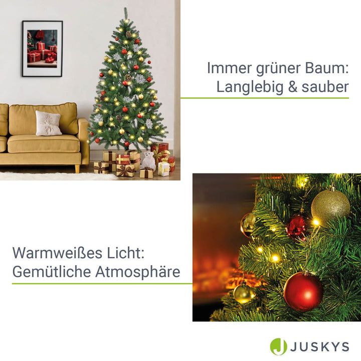 Künstlicher Weihnachtsbaum mit LEDs