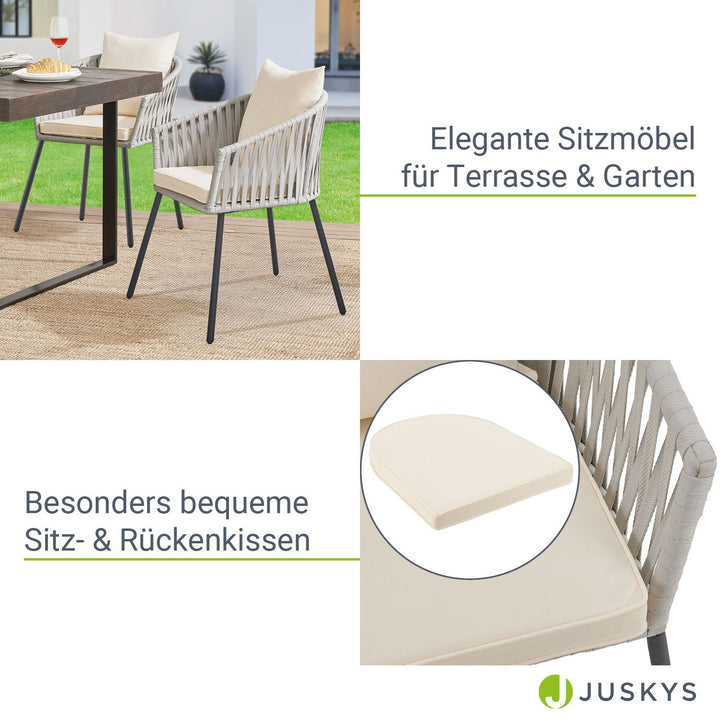 Ensemble de 2 chaises en corde