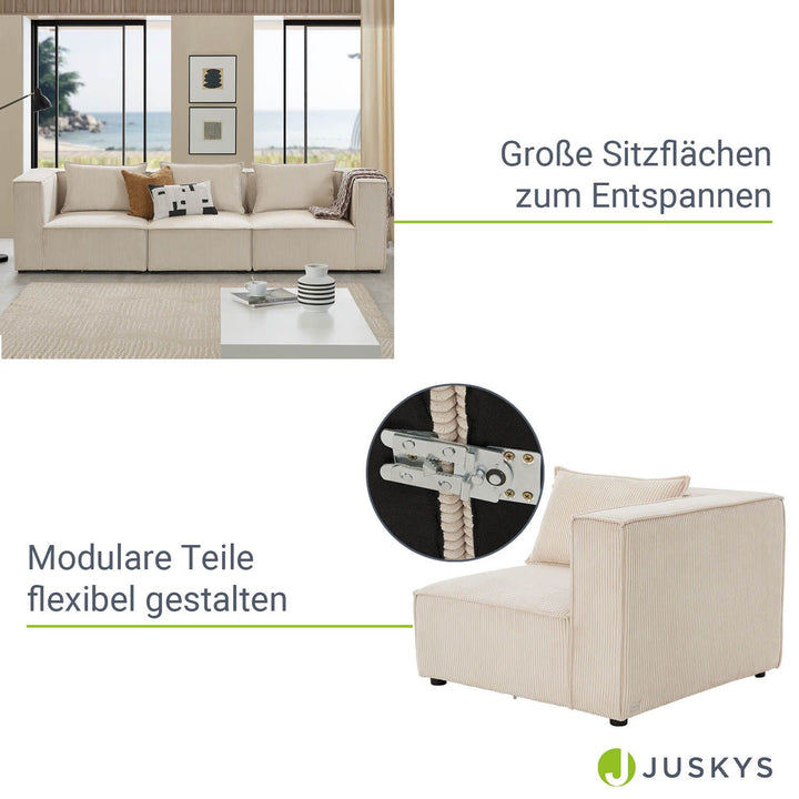 Canapé modulable Domas M - 3 places